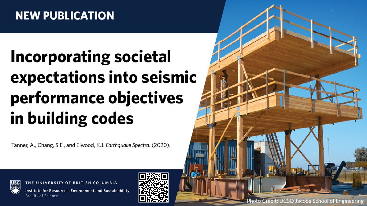 ubcires's tweet image. 🏠&quot;...seismic code objectives should reflect how society expects the built environment to perform in an earthquake.&quot; 

📄 IRES PhD candidate @AlexaLTanner and colleagues advocate for the use of #socialsciencemethods in a recent publication: doi.org/10.1177/875529…