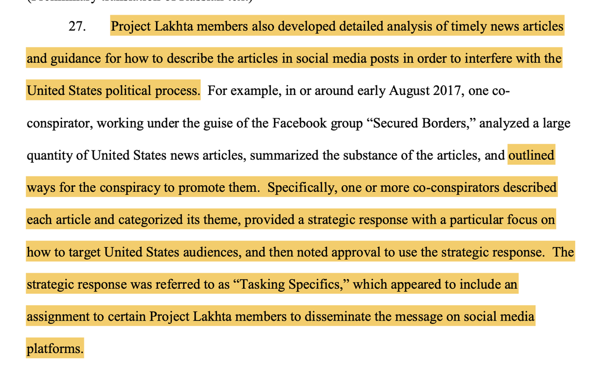 19. It's handled like an organized intelligence operation. Because, well, it is.