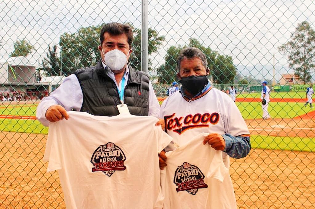 PedrohacesO's tweet photo. Qué gusto inaugurar el 1°Torneo Patrio de Béisbol #Texcoco2020, junto a mi hermano, el Senador @higinio_mtz. Con todas las medidas sanitarias, se jugarán grandes encuentros entre 4 equipos de la Liga Mexicana.

¡Apoyar el deporte es HACER PATRIA! 🇲🇽⚾ https://t.co/xpX1scDRwv