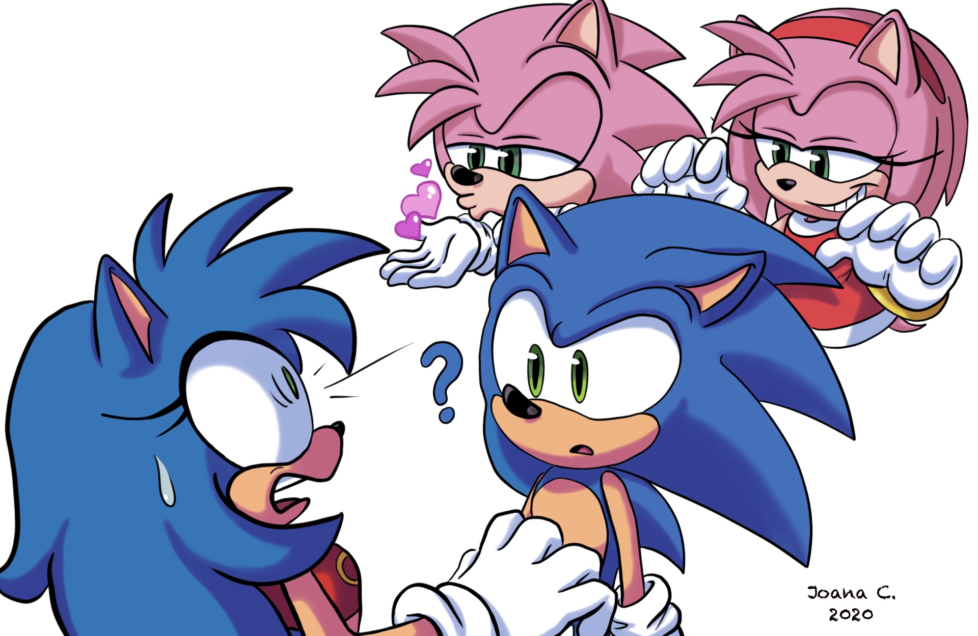 classic sonamy doodle. sonic is flirt with her it seems like //.//.// : r/ SonAmy