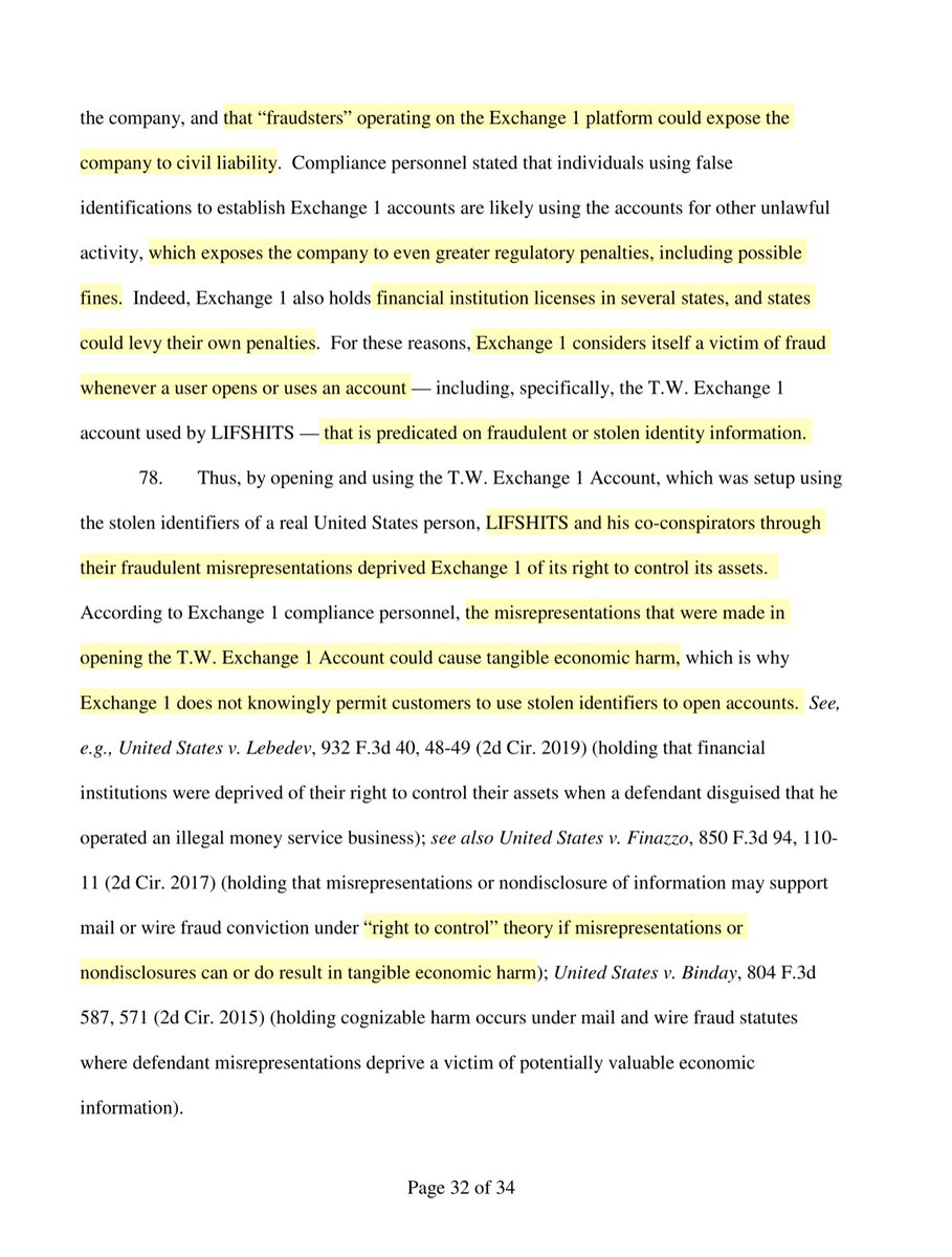 Exchange 1 is in fact a victim -setting that aside as a “statement of fact” - I would genuinely like to know the 3rd party Exchange 1 used to “verify” the photographs & purported government paperwork.Seems to me the 3rd party has some liability here, clearly their vetting failed