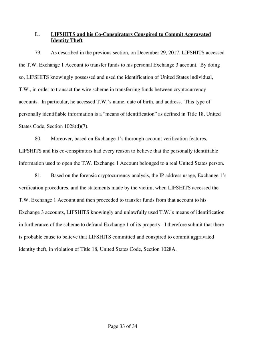 Exchange 1 is in fact a victim -setting that aside as a “statement of fact” - I would genuinely like to know the 3rd party Exchange 1 used to “verify” the photographs & purported government paperwork.Seems to me the 3rd party has some liability here, clearly their vetting failed