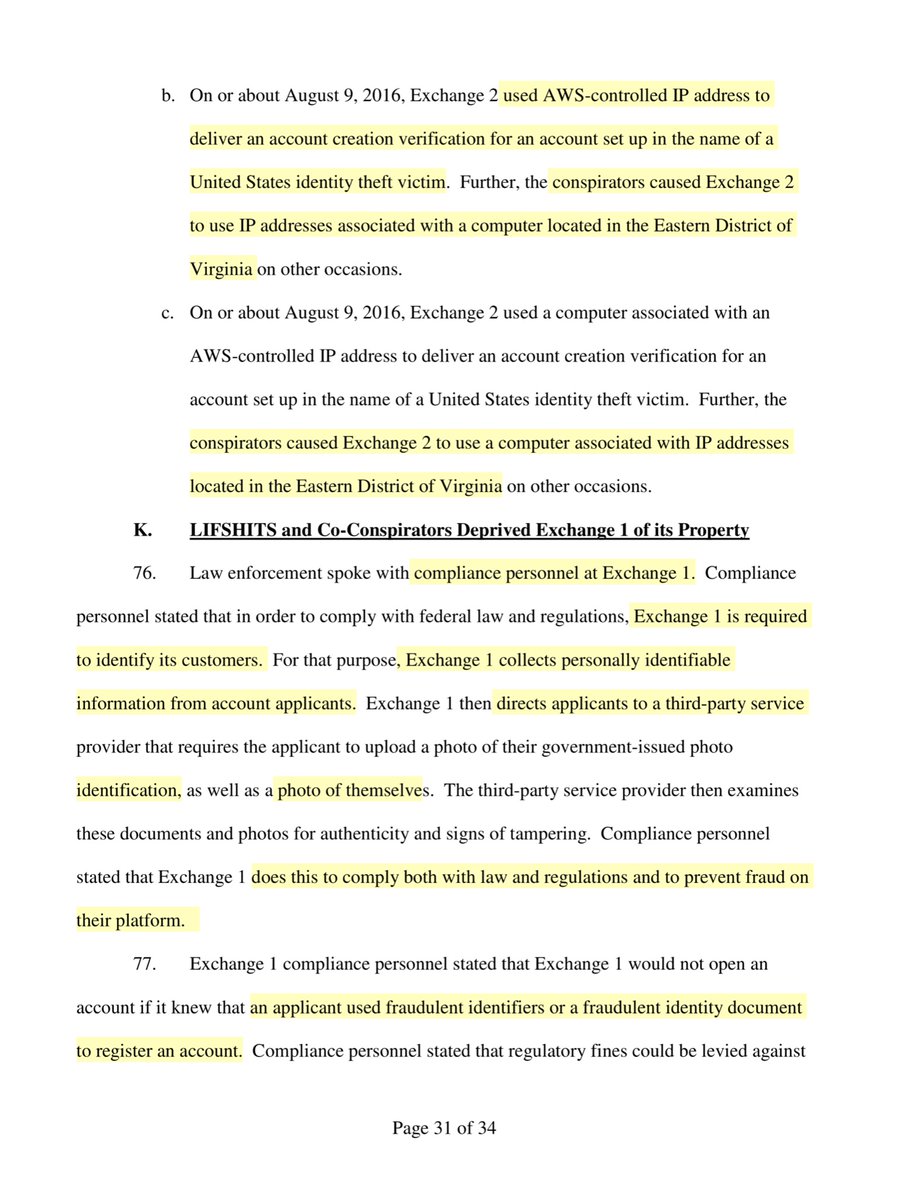 Exchange 1 is in fact a victim -setting that aside as a “statement of fact” - I would genuinely like to know the 3rd party Exchange 1 used to “verify” the photographs & purported government paperwork.Seems to me the 3rd party has some liability here, clearly their vetting failed