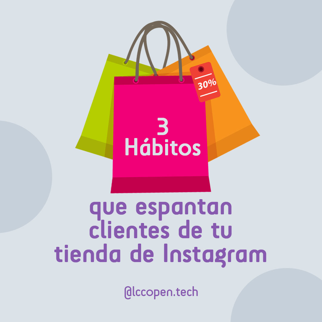 lccopentech's tweet photo. ¿𝙏𝙪 #𝙏𝙞𝙚𝙣𝙙𝙖𝘿𝙚𝙄𝙣𝙨𝙩𝙖𝙜𝙧𝙖𝙢 𝙣𝙤 𝙜𝙚𝙣𝙚𝙧𝙖 𝙡𝙤𝙨 𝙧𝙚𝙨𝙪𝙡𝙩𝙖𝙙𝙤𝙨 𝙦𝙪𝙚 𝙙𝙚𝙨𝙚𝙖𝙨?🤔¡Cuidado! Quizás estás cometiendo uno de estos errores (o todos)😱
Conoce 3 de los hábitos más comunes que pueden espantar a tus clientes👻
#emprendedoresenvenezuela https://t.co/6wZvnnZi6t