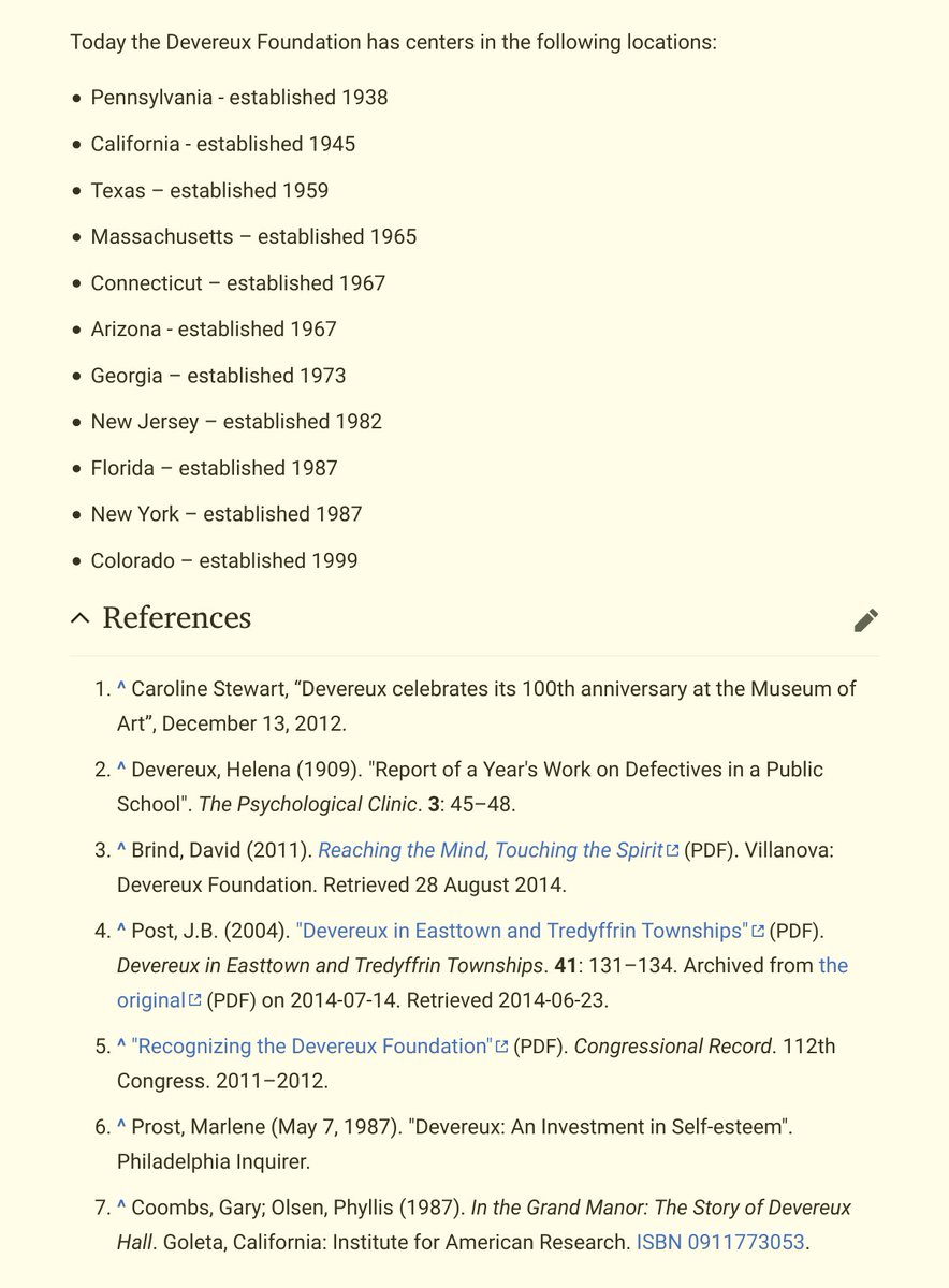 This company has provided these services for over 100 years ... and this is where the end up? https://en.m.wikipedia.org/wiki/Devereux_Foundation