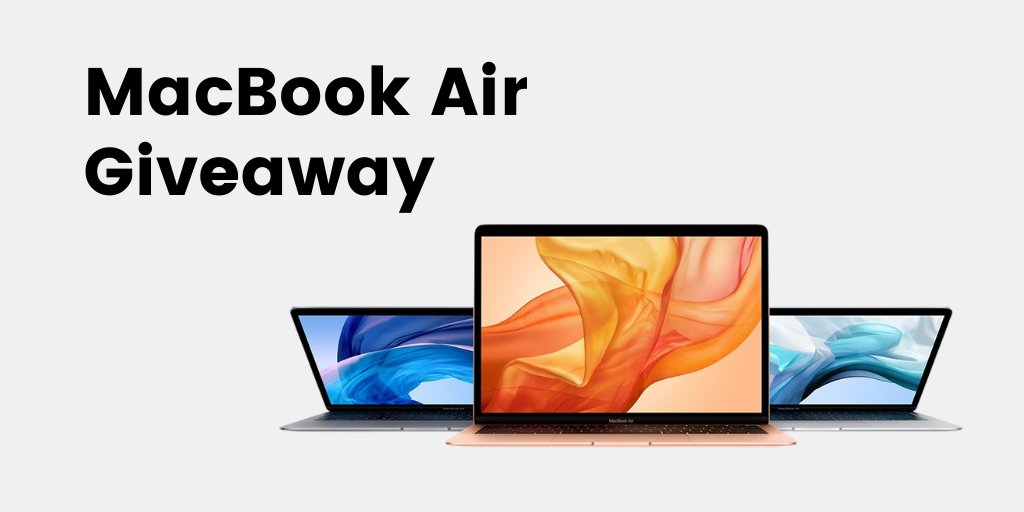 GIVEAWAY 💻🎉 It's time to get your hands on a new laptop! Two lucky winners will each win a 13in MacBook Air valued at $899. Enter here for your chance to win: bit.ly/35syvbI