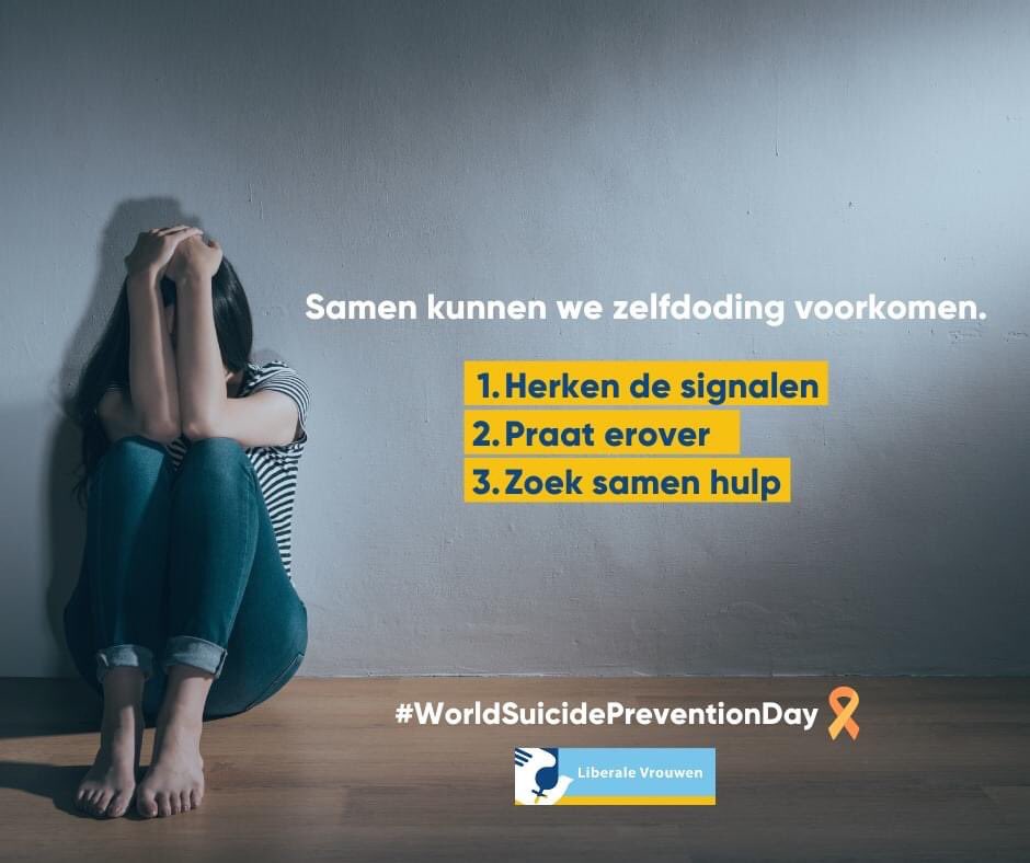LibellenK's tweet image. ➡️ Samen kunnen we dit taboe doorbreken en zelfdoding voorkomen. Door aandacht te hebben voor elkaar en hulp te bieden indien nodig kan Iedereen een rol spelen in de preventie van zelfdoding. @zelfmoordlijn  – België #WorldSuicidePreventionDay