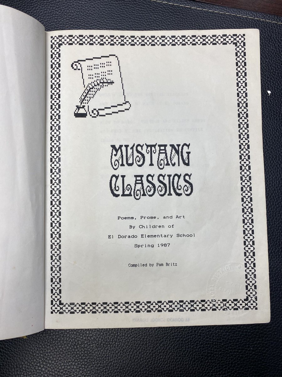 El Dorado Library (@eldolibrary) on Twitter photo You can always find great books in the library! Check out this bit of history we have the pleasure of keeping safe. #neisdlibs <a href="/NEISDLibrary/">NEISD Library Srvcs.</a> You can always find great books in the library! Check out this bit of history we have the pleasure of keeping safe. #neisdlibs <a href="/NEISDLibrary/">NEISD Library Srvcs.</a>