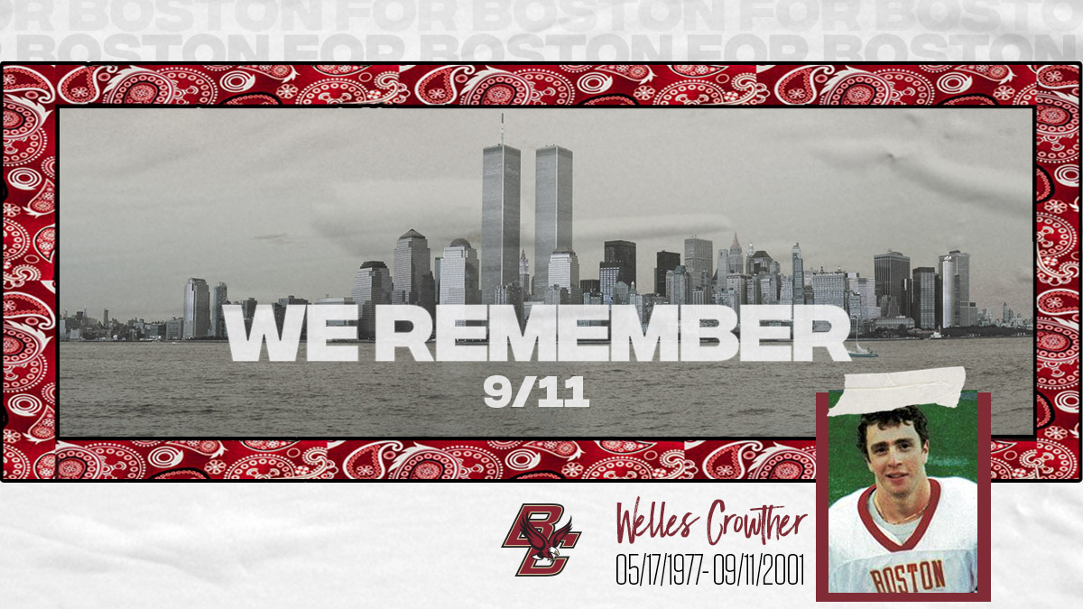 Today we honor the heroes &amp; victims of 9/11/01. We will always tell the story of Welles Crowther, 'The Man in the Red Bandanna' who died putting others before himself that day ➡️ youtu.be/S77KYbkmjwc #ForBoston🦅 #NeverForget