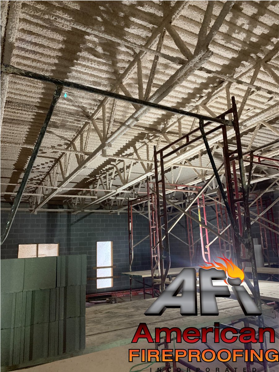 AFireproofing's tweet image. 🔥#SprayAppliedFireproofing at our Linn-Mar Intermediate School Project in Marion, IA. The AFI team sprayed @Isolatek #CAFCO 300 #fireproofing #fireproof  #fireproofingcontractor #appliedfireproofing #construction #dailyconstruction #Isolatek #AmericanFireproofing @IBAmerica