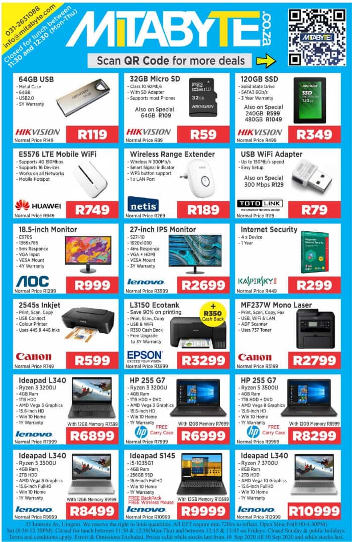 Our Spring Sale Starts Now!!😍🥳

See all the deals here: mitabyte.co.za/deals