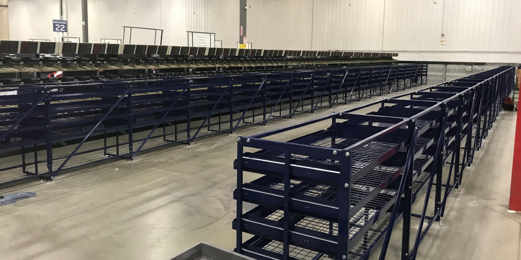 CapTechno's tweet image. #Mailoperations are rough on equipment and fixtures, so we made new AutoViri Opti-Sort Shelving out of steel so they’ll stand up to anything you dish out. It’ll last for years and was made specifically to house mail trays and tubs! bit.ly/32RNjxz