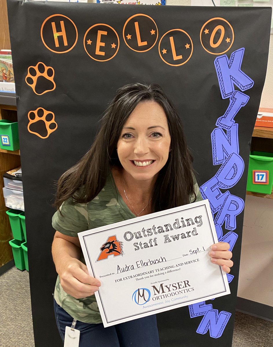 We are so proud of our Myser Orthodontics Staff Member of the Month, <a href="/AudraBE/">Audra Ellerbusch</a> !! Congratulations, and thanks for bring so awesome in person and virtually this year!!!