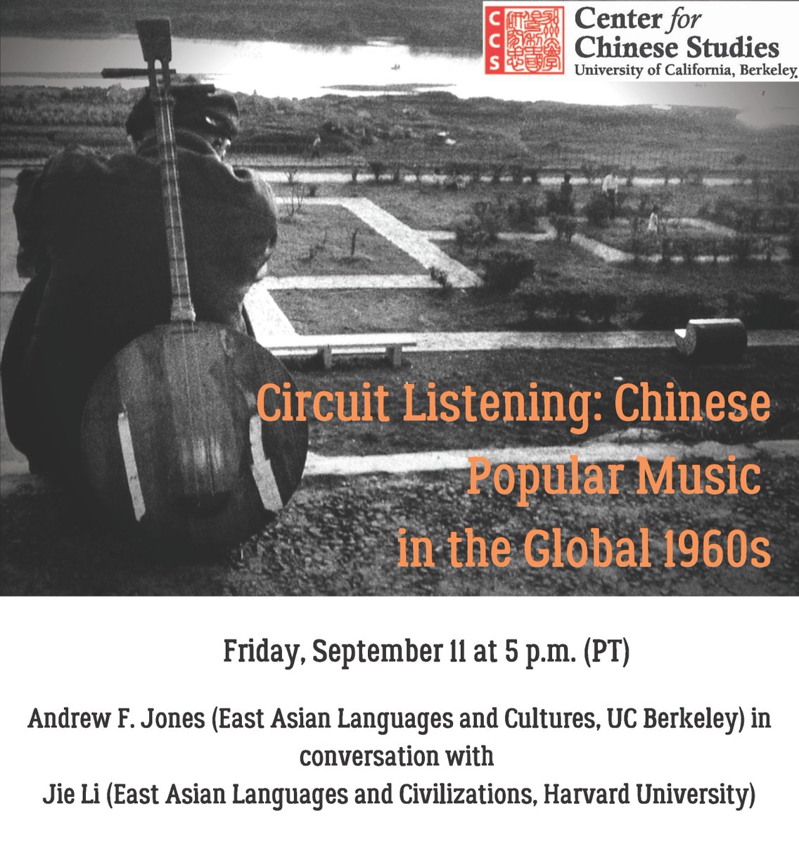 Center for Chinese Studies at UCB (@ccsberkeley) on Twitter photo Join Andrew F. Jones in conversation with Jie Li of the Fairbank Center for Chinese Studies about his latest book, Circuit Listening: Chinese Popular Music in the Global 1960s. RSVP & Event Details: tinyurl.com/y5bo28uw <a href="/FairbankCenter/">Fairbank Center, Harvard University</a> Join Andrew F. Jones in conversation with Jie Li of the Fairbank Center for Chinese Studies about his latest book, Circuit Listening: Chinese Popular Music in the Global 1960s. RSVP & Event Details: tinyurl.com/y5bo28uw <a href="/FairbankCenter/">Fairbank Center, Harvard University</a>