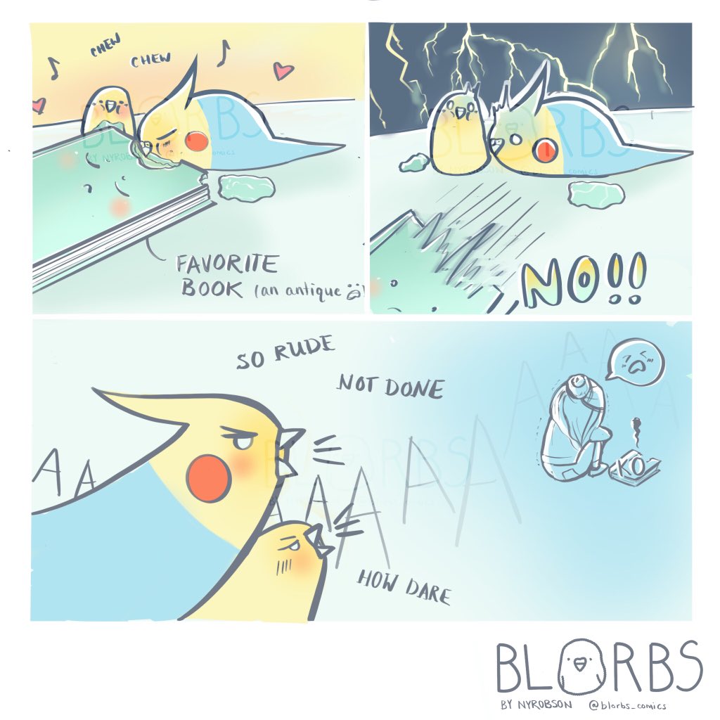 We eats the antiques 📗 

#comics #parrots #parrot