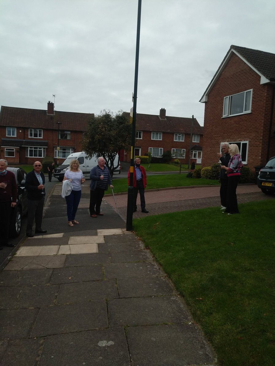 Today a few of is paid a socially distant visit to a couple very dear to our hearts. David and Linda Butterworth to wish them Happy 60th Wedding Anniversary.  Even the Queen sent a card!!