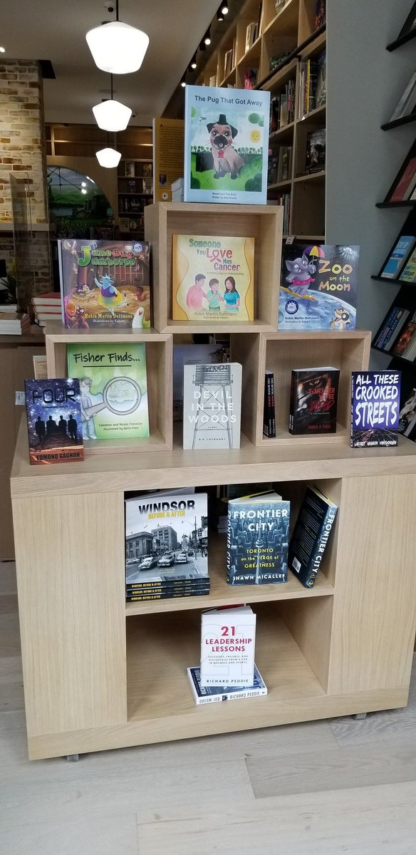 When we say  #ReadLocal we back it up! Our front window display is all local authors - from right here in Amherstburg and throughout Essex County. Come in and give them a try!...read on in the thread to see each highlighted....