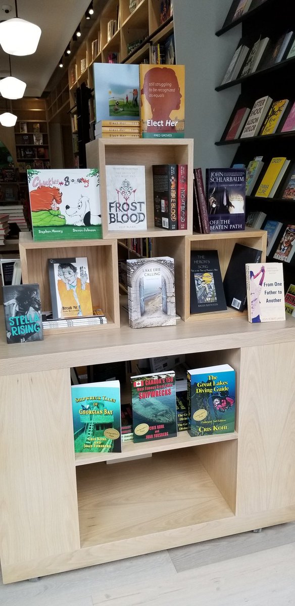 When we say  #ReadLocal we back it up! Our front window display is all local authors - from right here in Amherstburg and throughout Essex County. Come in and give them a try!...read on in the thread to see each highlighted....