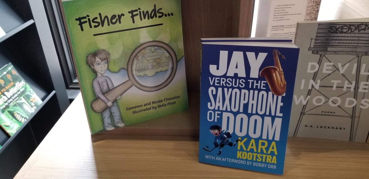 Fisher Finds... by Nicole Chevalier and Jay versus the Saxophone of Doom by Kara Koostra.