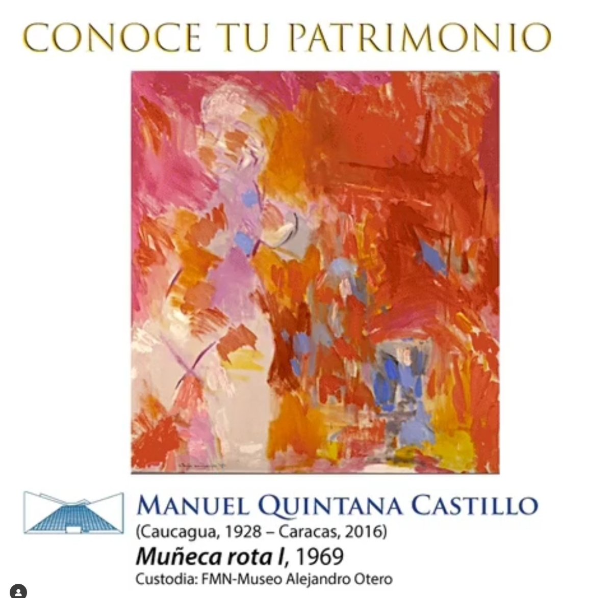 minculturave's tweet photo. #NoticiaMPPC 🆕🔴| La "Muñeca Rota I" de Manuel Quintana Castillo tiene su espacio en el mundo 2.0 en "Conoce tu Patrimonio"

Lee más 👉https://t.co/FcNp7Tb6SC https://t.co/RSIBqPF425