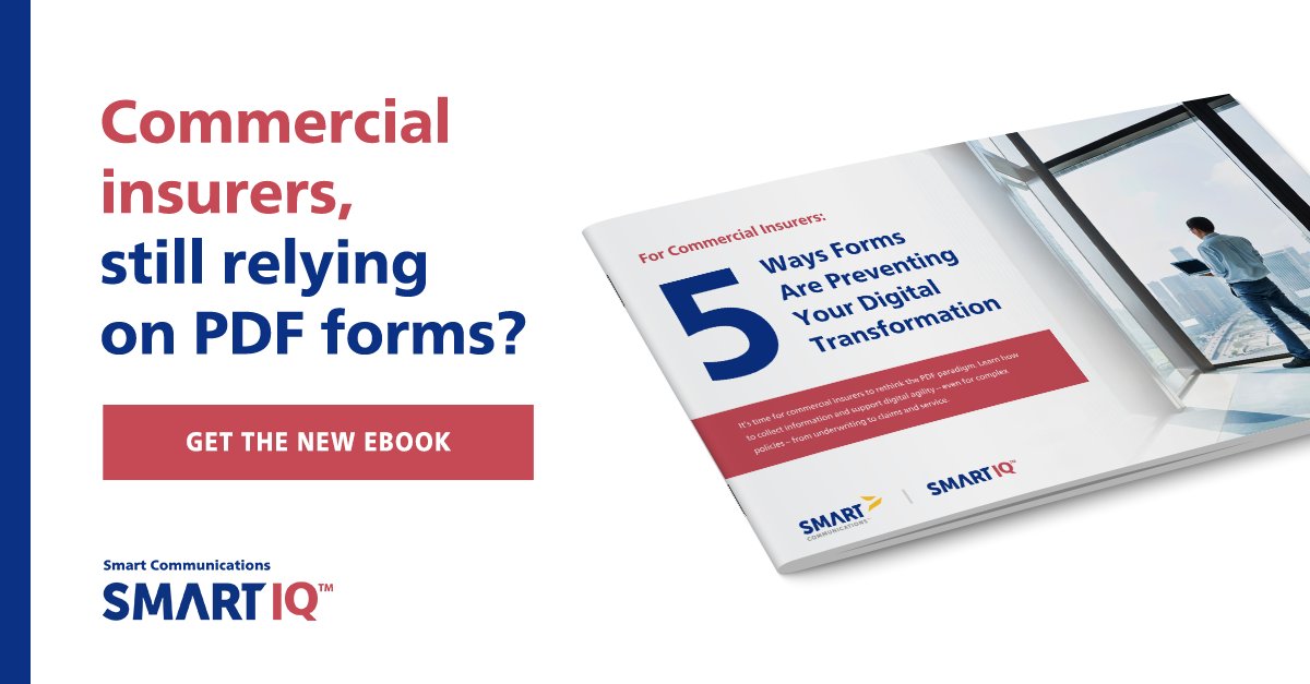 CCMInnovators's tweet photo. It's time for your commercial business to catch up with the digital world! Learn how to fight friction and improve #CX for policyholders and brokers in this #eBook: https://t.co/VMH8IRRPNx
#insurtech #formstransformation https://t.co/mZ1oGKdCrD