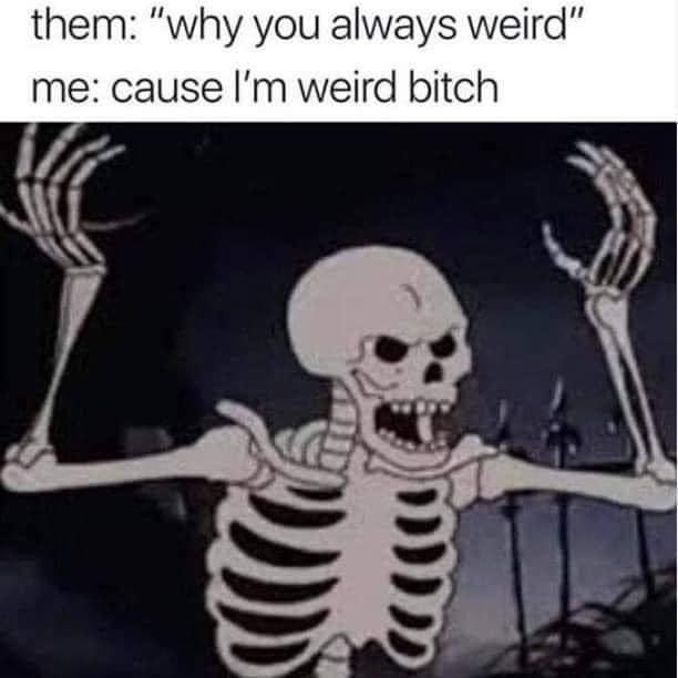 Cause I&rsquo;m weird bitch that&rsquo;s why. 🤣😂 #bbw #gothbbw #bigtittiedgothgirl #anmietitties https://t.co/LS<a href="/tag/bbw"class="tags">#bbw</a><a href="/tag/gothbbw"class="tags">#gothbbw</a><a href="/tag/bigtittiedgothgirl"class="tags"><span>#bigtittiedgothgirl</span></a><a href="/tag/anmietitties"class="tags"><span>#anmietitties</span></a>
