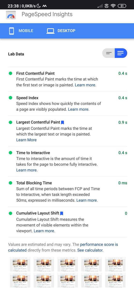 Dan0sz's tweet photo. Finally got my Core Web Vitals under control again. It's easier than you think! #CoreWebVitals #BlogPostComingSoon https://t.co/nKCFfTiM7i