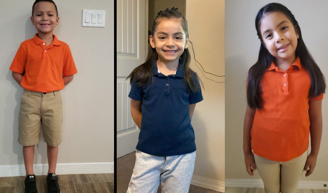 blancas_DSSE's tweet image. Looking good in your uniform Rattlers! ✨👩‍💻💗👨‍💻 #classpicture @DSShook_ES #ShookHasHeart #remotelearning #1stgraderocks #TeamSISD