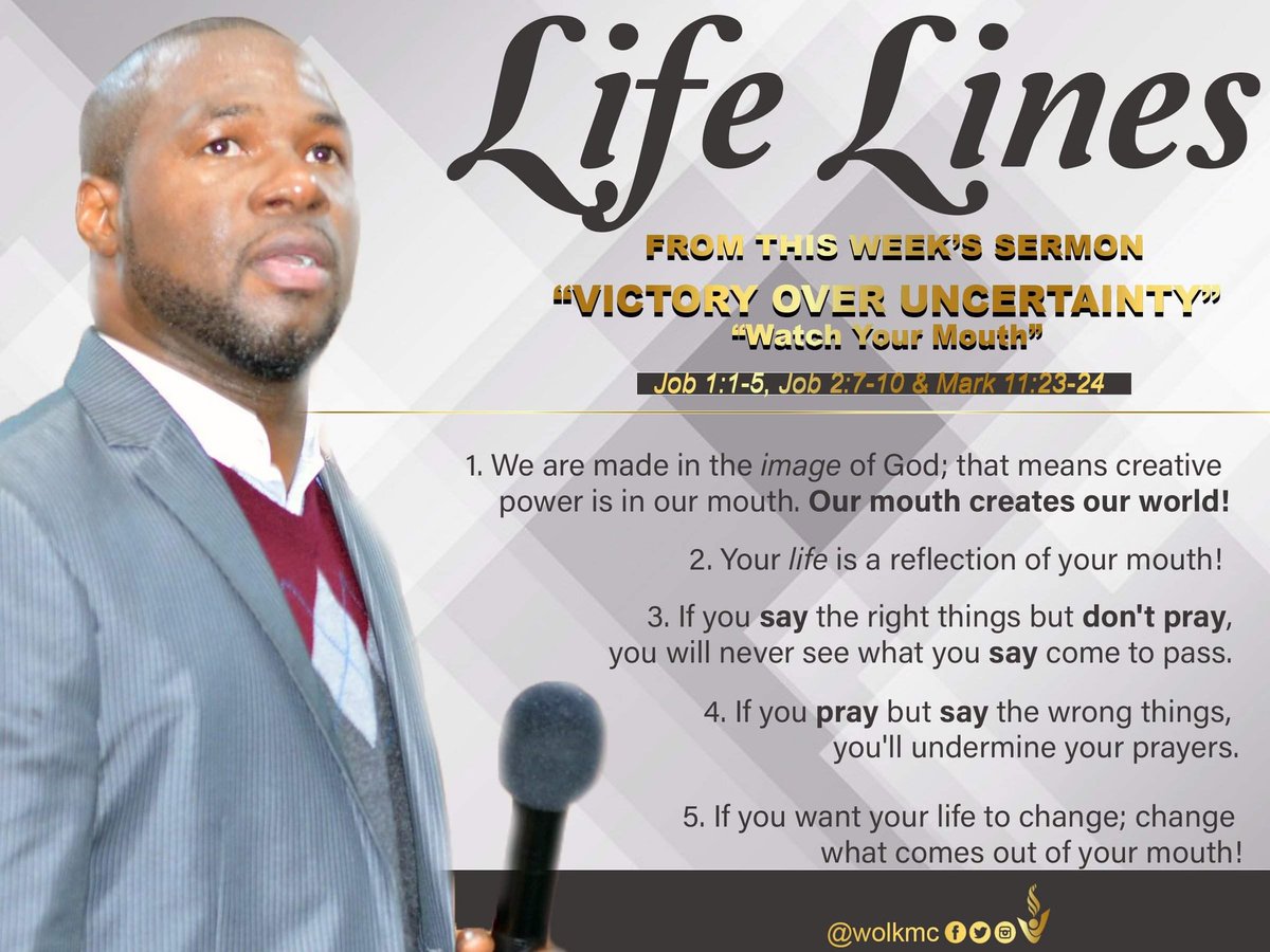 E-Family! Missed last week's service? No worries! 
Here's the "Life Line" from the sermon to keep you going! 
Click the link for a #replay of our #LifeAglow Virtual Service last Sunday. "Victory in Uncertainty." ➡️
facebook.com/watch/?v=74143…
#likeshare #lifeaglow #lifelines #wolkmc