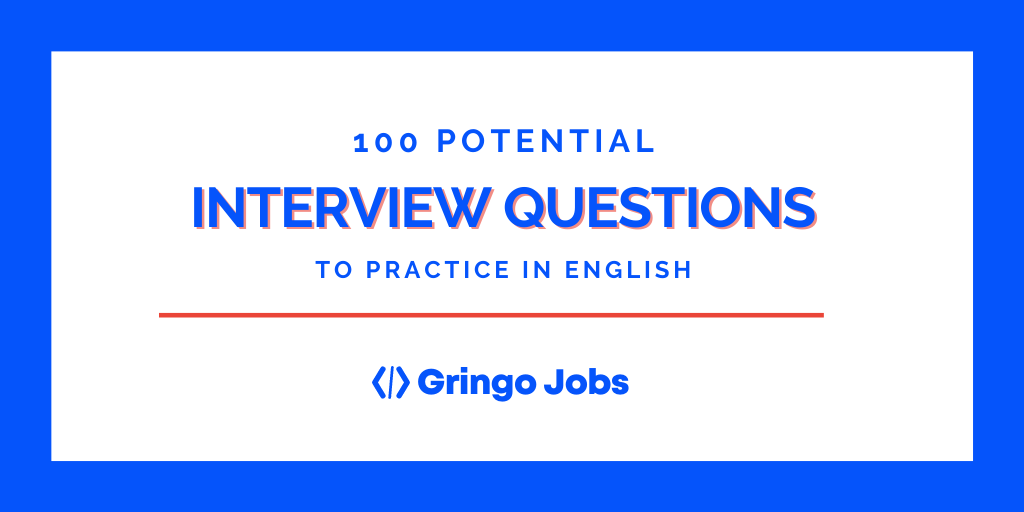 Esta semana no hubo newsletter pero les compartimos 100 POTENTIAL INTERVIEW QUESTIONS que pueden practicar en inglés o español para sus job interviews.A thread: