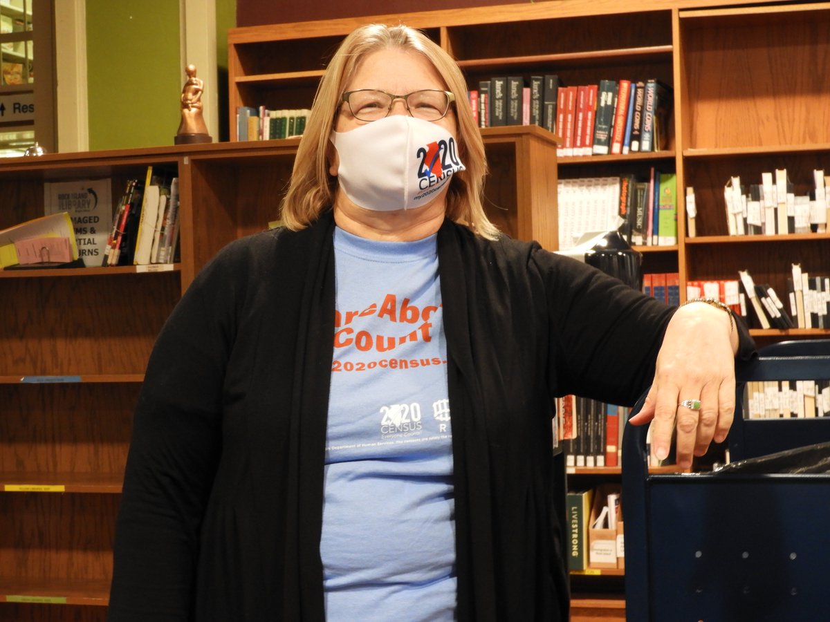 RILibrary's tweet image. Here at Rock Island Public Library our staff members are making the QC count! Head to 2020Census.gov right now to do the same! #WorktoGetCounted #MakeILCount #ILCountMeIn2020