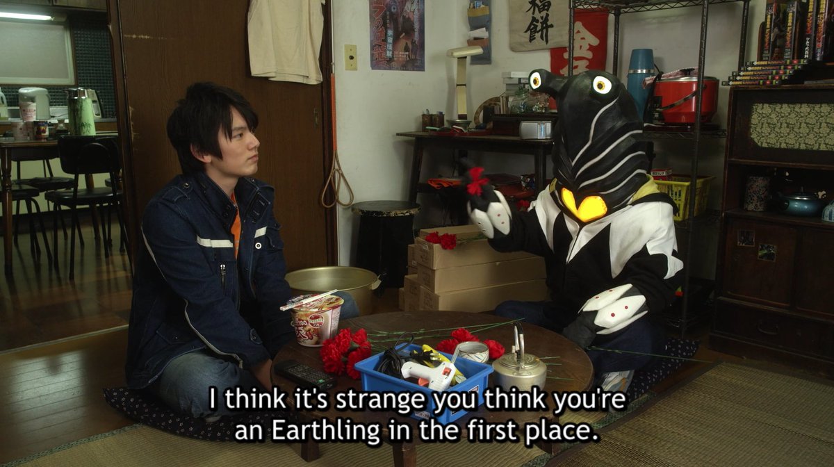 Well *I* just think it’s strange that you bought a dozen red roses to “elevate the atmosphere” of our shared living space but you neglected to also buy a vase!!