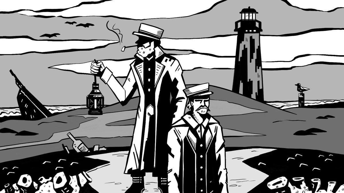Chillactic_Bird's tweet photo. I seen ye sparrin with a gull. Best leave em' be. Bad luck to kill a sea bird

#art #illustration #digitalart #Lighthouse https://t.co/FGv2SOBJ0M