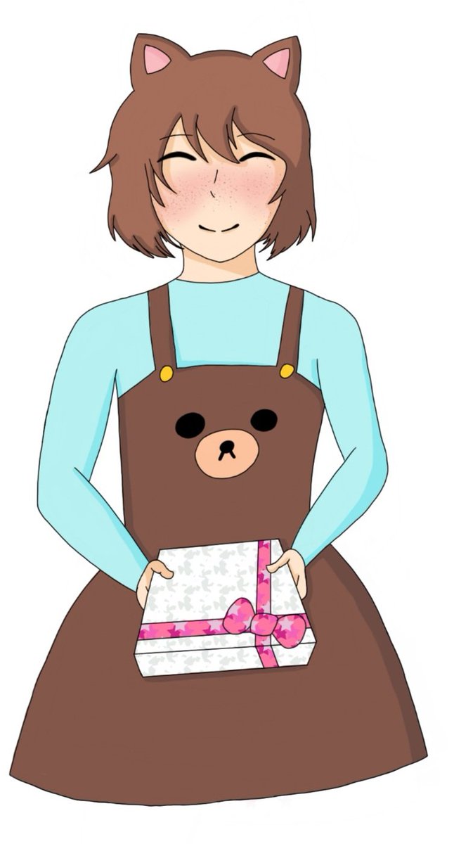 SasayakiW's tweet photo. @Theultimatecook Happy Birthday, Hanamura-kun! I know its not much, but I got you a little gift. It's a bird call, so I hope you can see some cool birds later!
*she holds out the hand-wrapped box*
((Aaaaa my art isn't that good but ehh- https://t.co/3IAixYvjh5