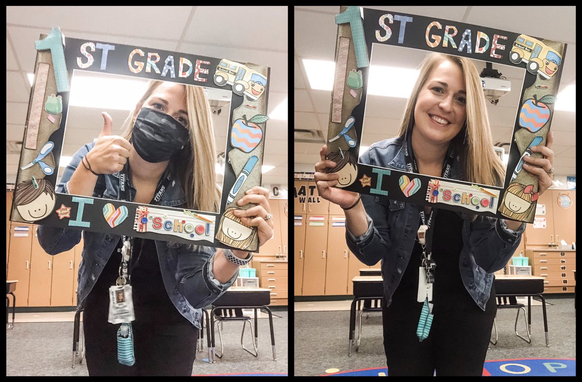 Day 1 teaching Covid style ✌🏻☑️ loved having the classroom alive again! 🥰