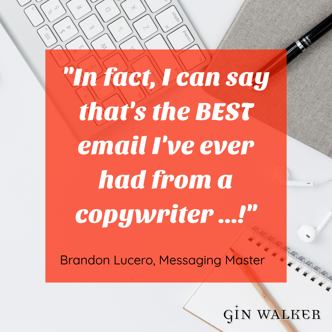 copygin's tweet photo. It's always SO good to know when you're really hitting the mark – especially with a brand new client who happens to be the Jedi Master of Messaging! 😂💥⁠ Thanks Brandon!⁠
#copywriter #copygenie #copygenius #messaging #conversioncopy #copycashconnection https://t.co/RatXSUY4gi