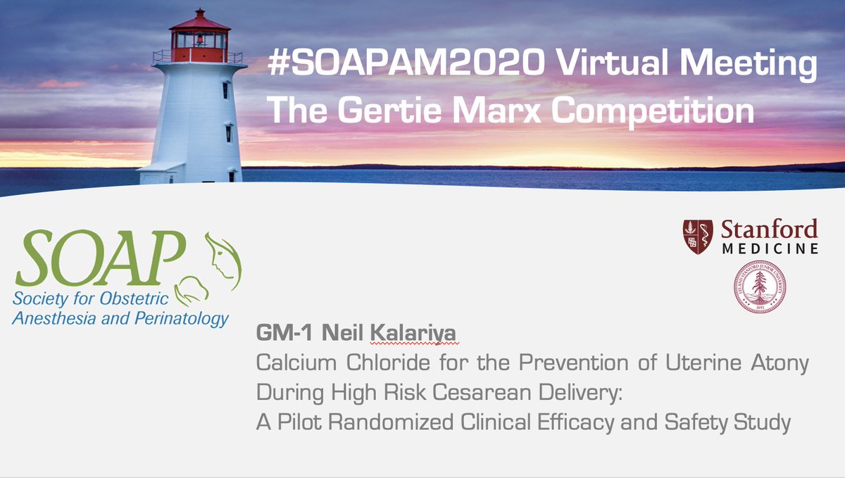 SOAPHQ's tweet image. #GertieMarx #1 - @neil_kalariya @Stanford_obanes - Calcium chloride for the prevention of uterine atony #SOAPAM2020