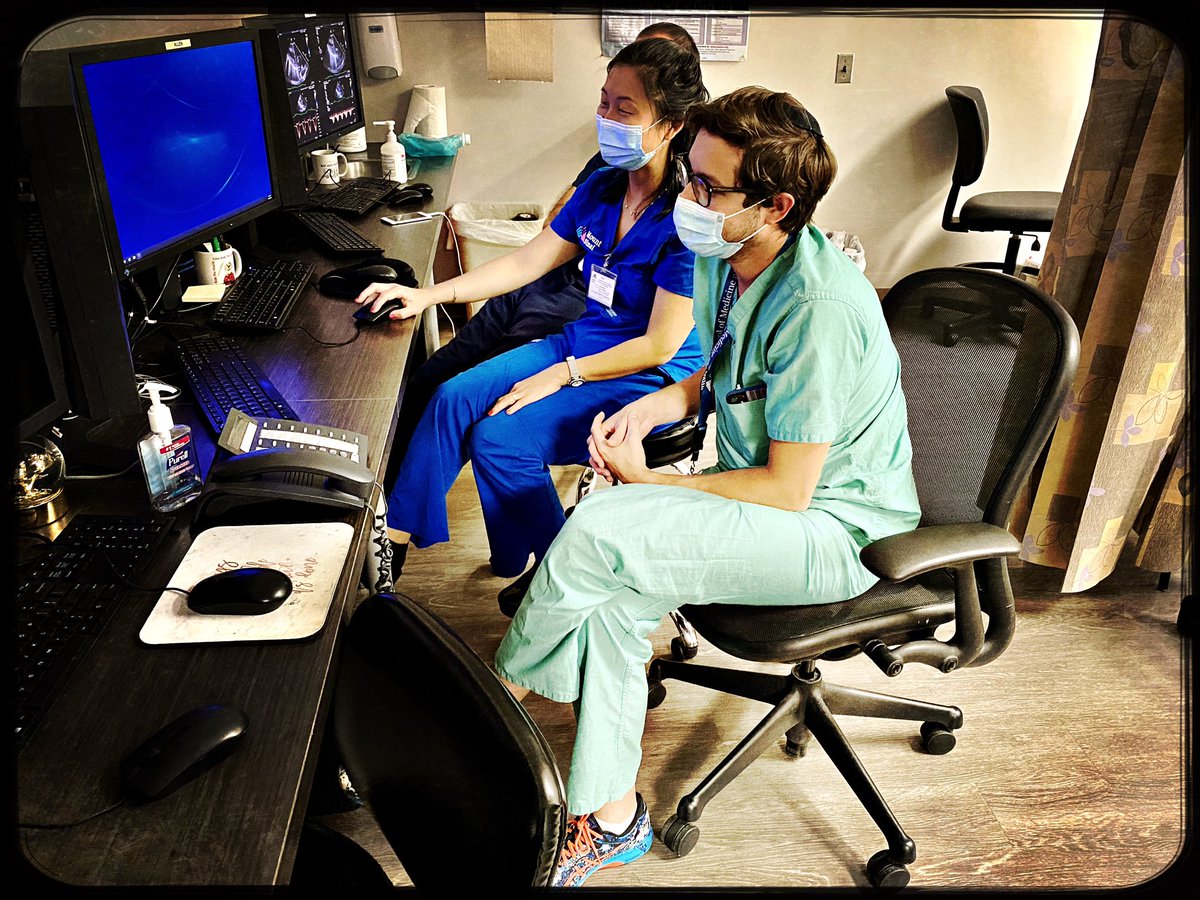 Dr. David Barris learning from the master Ms Jen Yau some of the finer points of echo scanning. Constant teaching and practice = outstanding skills! <a href="/MountSinaiCHC/">Mount Sinai Children’s Heart Center</a> <a href="/MountSinaiPeds/">Mount Sinai Kravis Children's Hospital</a> <a href="/MountSinaiNYC/">Mount Sinai Health System</a> <a href="/IcahnMountSinai/">Icahn School of Medicine at Mount Sinai</a>