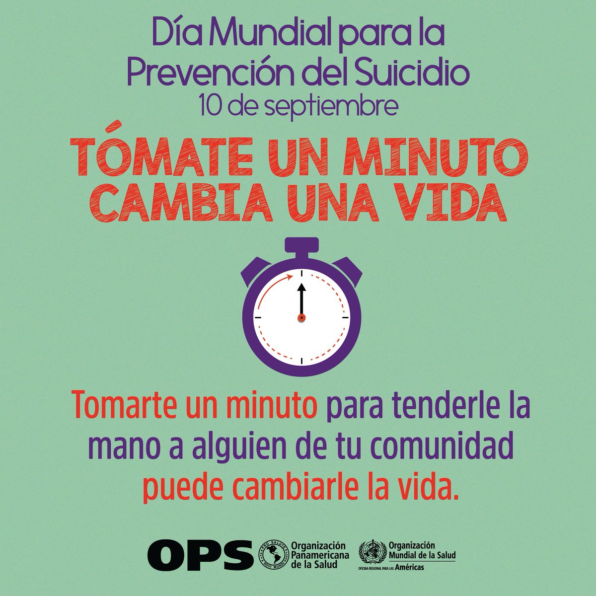 #DiaMundialDePrevencionDelSuicidio 
Ofrecer unas palabras de apoyo y escuchar sin juzgar puede hacer la diferencia.

#Hablemos
#SaludParaTodos