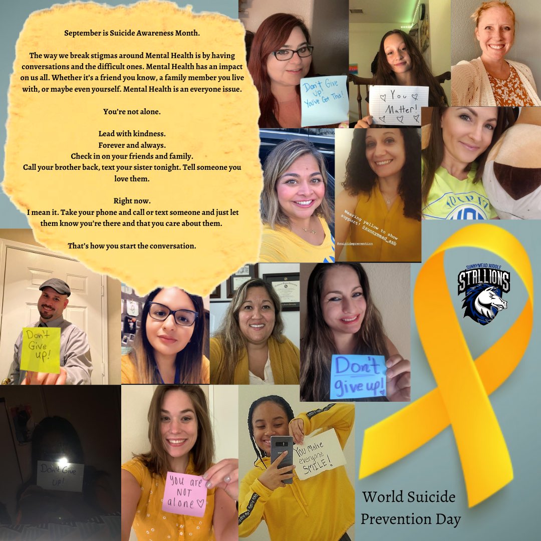 RADteacherLenss's tweet photo. World Suicide Prevention Day 💛

You’re not alone. Don’t be afraid to ask for help. Check on those you love. Send a message, a funny meme, or a memory you have together 🤍 @SMMSMV https://t.co/pyXAruIEs2