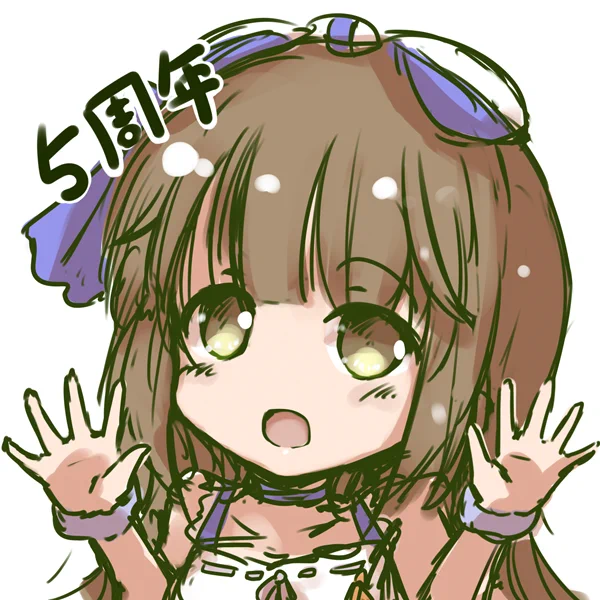 デレステ5周年お祝いよしのんアイコン。 