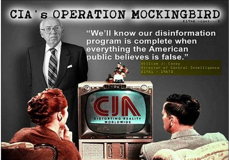 58) If Obama were running a shadow government, how important would it be to control the perception of current events in the minds of citizens?What is Operation Mockingbird?Did it end, or does it continue today?