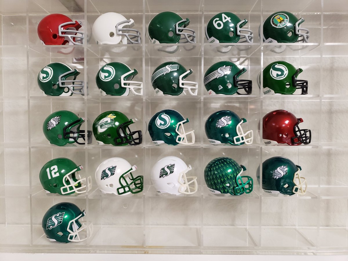 Saskatchewan @sskroughriders is the oldest professional football team in North America to have been continuously based west of St. Louis having been founded in 1910. Here is their helmet history. @3DownNation @cfl_news @ Saskatchewan @sskroughriders is the oldest professional football team in North America to have been continuously based west of St. Louis having been founded in 1910. Here is their helmet history. @3DownNation @cfl_news @