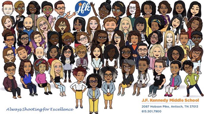 JFKennedyMNPS's tweet photo. This is what happens when you’ve been virtual teaching for over 6 months. You slowly morph into virtual teachers. Love our JFK family!
#shinebright #jfkway https://t.co/LumRoBkuqp