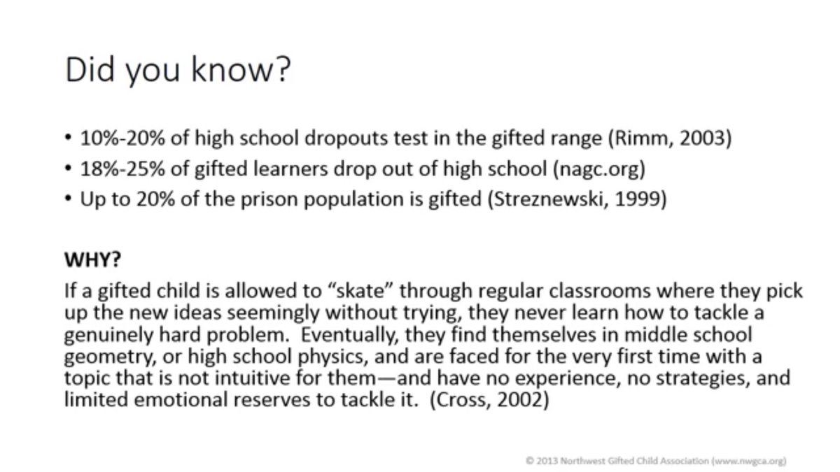crtsnrTnekwcro's tweet photo. Sobering facts, but also a great explanation about the importance of challenging advanced learners from @NWGCA
Students need to learn how to learn and how to struggle forward when faced w/ new unknown info 
#GT #ESL #Bilingual 

Watch the explanation here:
https://t.co/ZPDG04qlWi https://t.co/UtOr1o4sng
