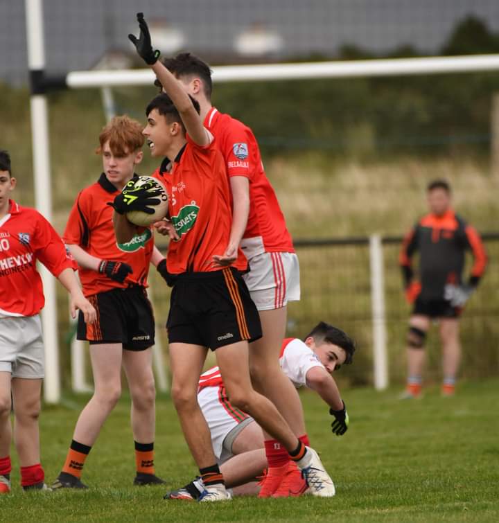 MayoNaomh's tweet photo. Hard luck to our U14s who gave it everything this evening in the North Mayo Final against @BelmulletGaa. 
@MayoNaomh  want to wish them the best of luck in the County Semi final

And thank you to Angela kelly for taking some great snaps as always https://t.co/1qeQEdqLMs