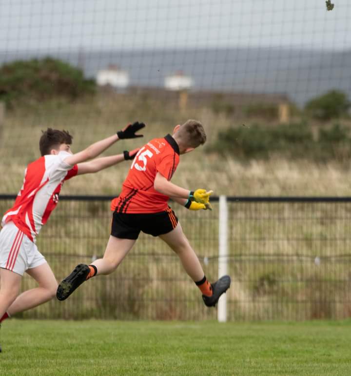 MayoNaomh's tweet photo. Hard luck to our U14s who gave it everything this evening in the North Mayo Final against @BelmulletGaa. 
@MayoNaomh  want to wish them the best of luck in the County Semi final

And thank you to Angela kelly for taking some great snaps as always https://t.co/1qeQEdqLMs