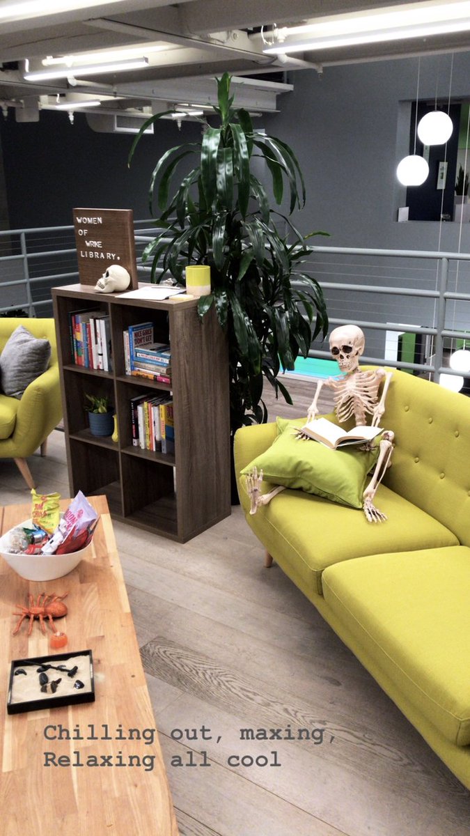 wrike_team's tweet photo. September 10th isn't too early to start celebrating #SpookySzn, right? #TBT to this chill dude relaxing in our San Jose office! https://t.co/UKfIt3pWRK