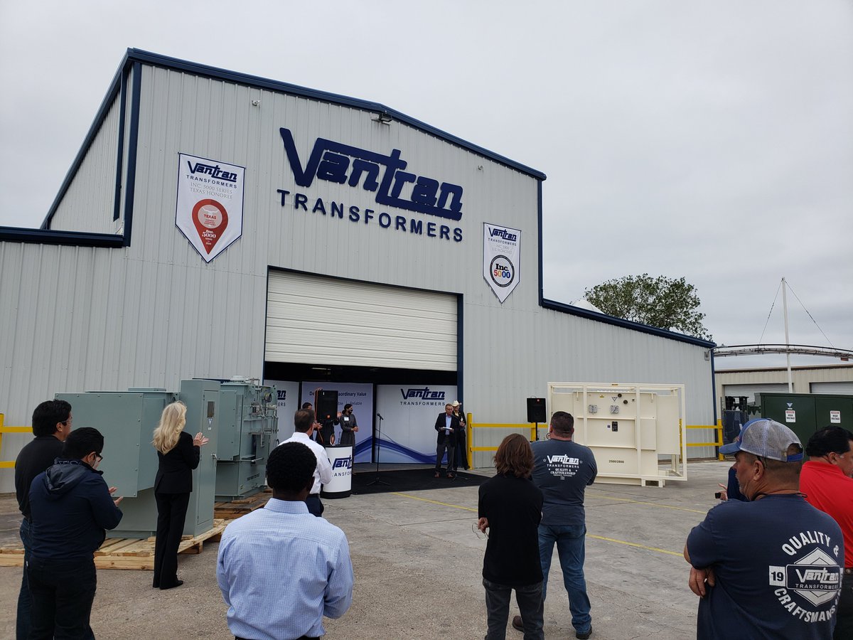 VanTranXFMR's tweet photo. To commemorate VanTran Transformers for making the #Inc5000 List for Texas and the US, we invited state and local officials to celebrate at our facility. Thank you for all that you do!
#vantranxmfr #wacotx #greaterwacochamber #Inc5000 #TexasStrong #WacoSupportingWaco #wacostrong https://t.co/jEGfAwWbwO