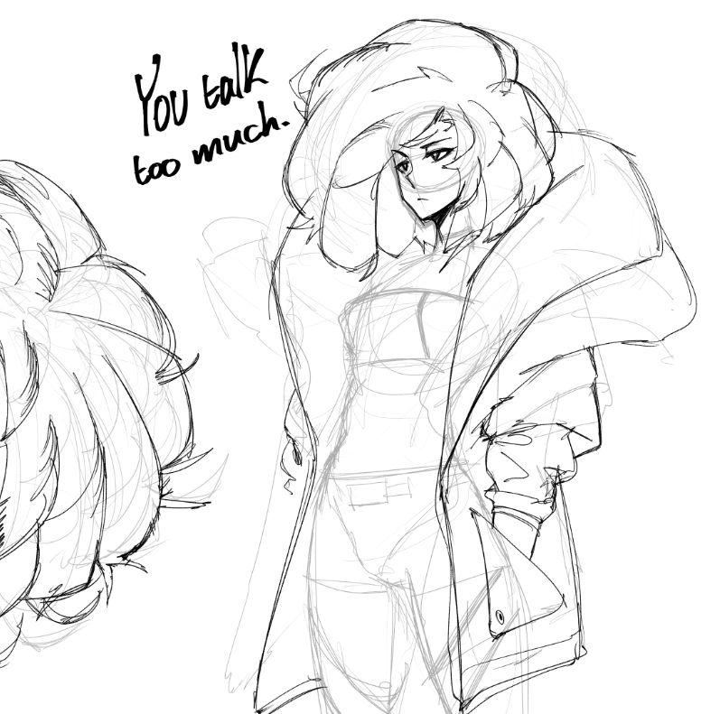 some sketchy doodles, in the back while I'm in my commission cave 